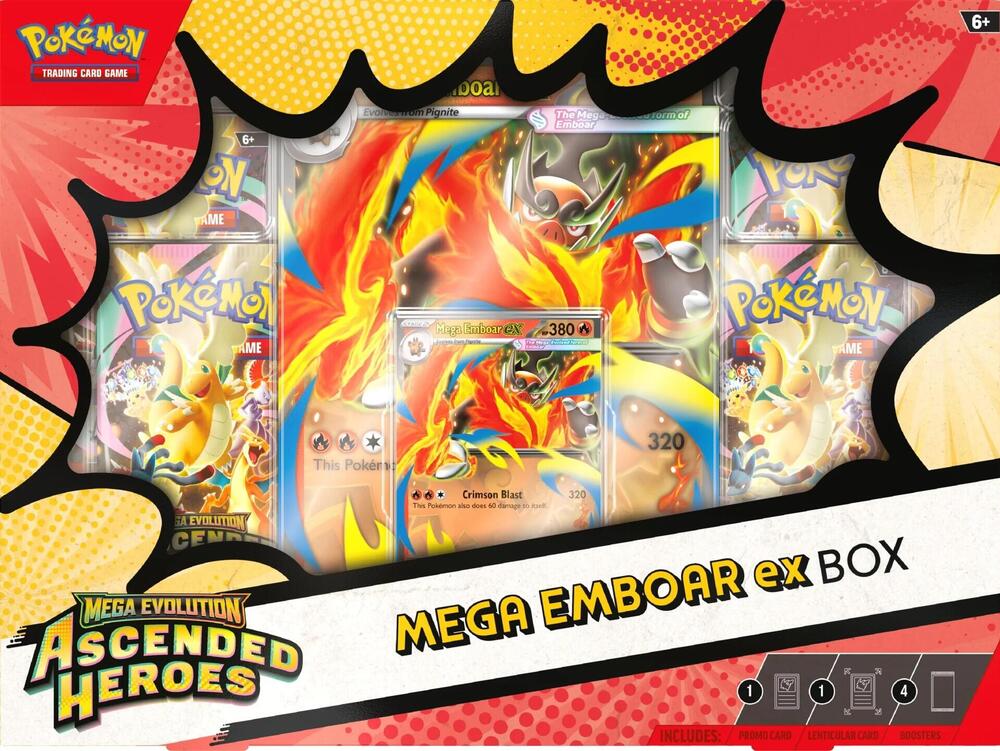 Pokemon Mega Evolutions Ascended Heroes EX Box