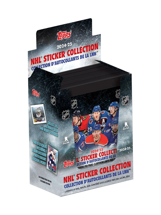 2024/25 Topps NHL Hockey Sticker Collection 50-Pack Box