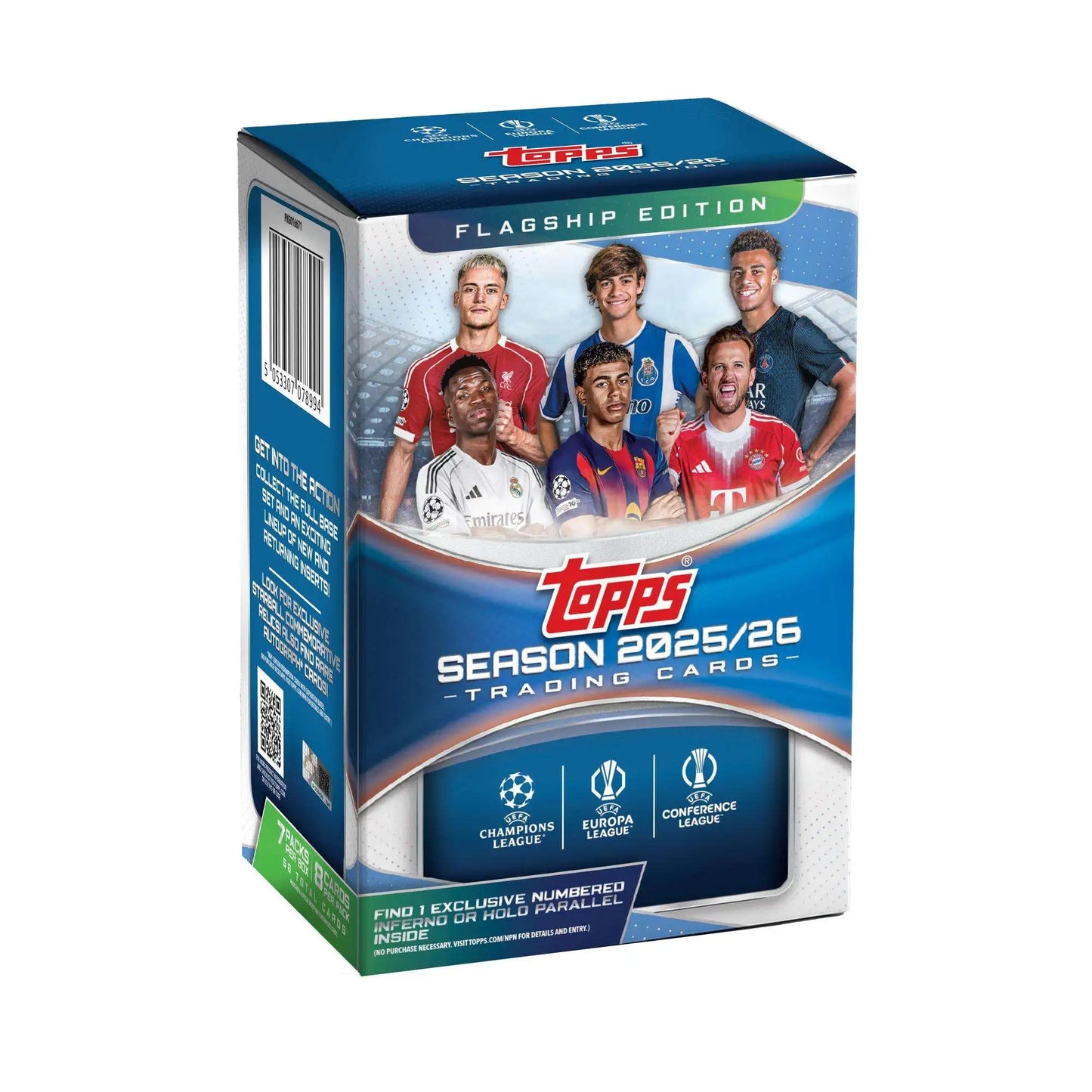 2025-26 Topps UEFA Flagship Club Competitions Soccer Blaster Box