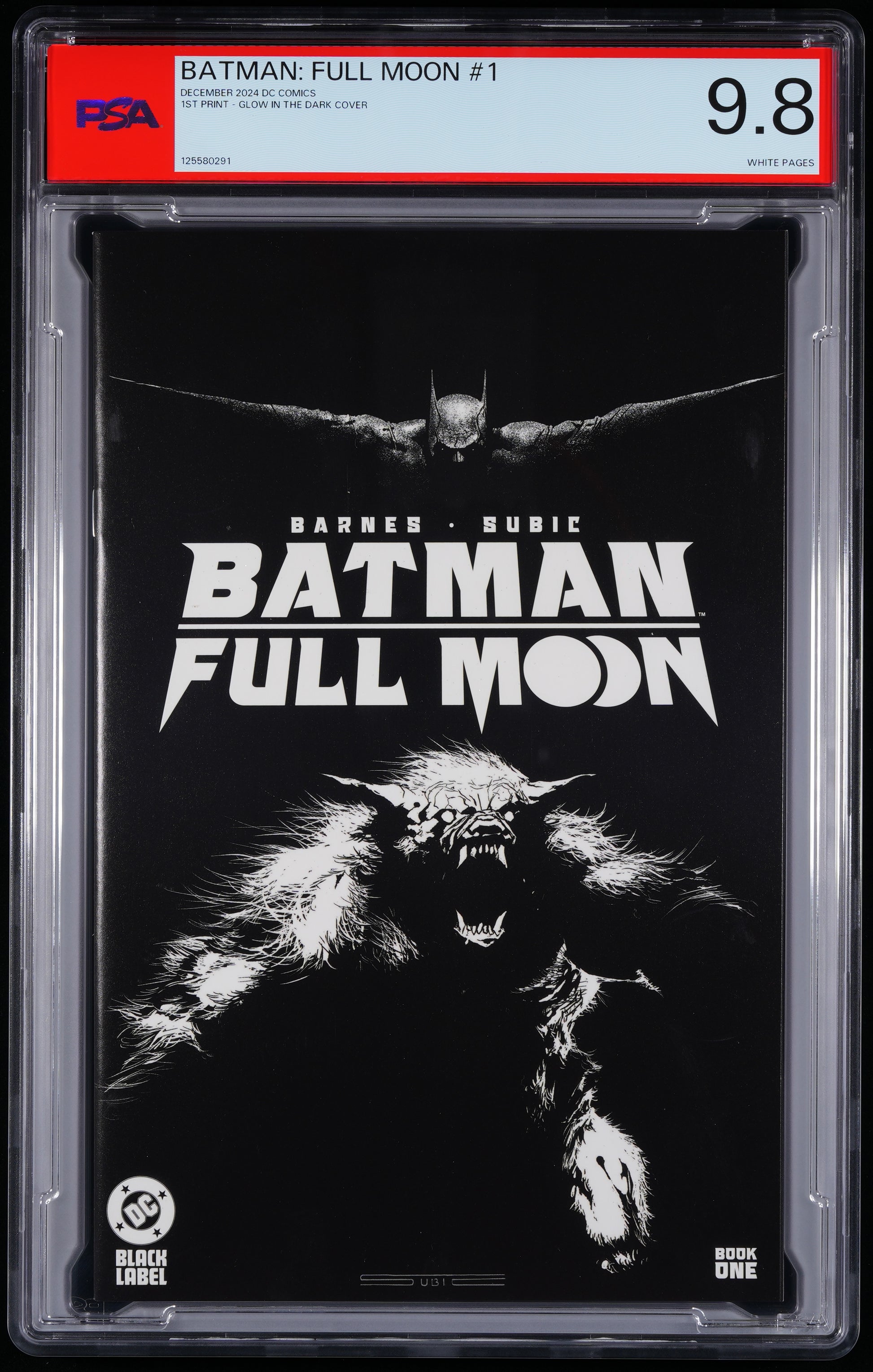 DC Comics Batman: Full Moon #1 1 GLOW IN THE DARK COVER