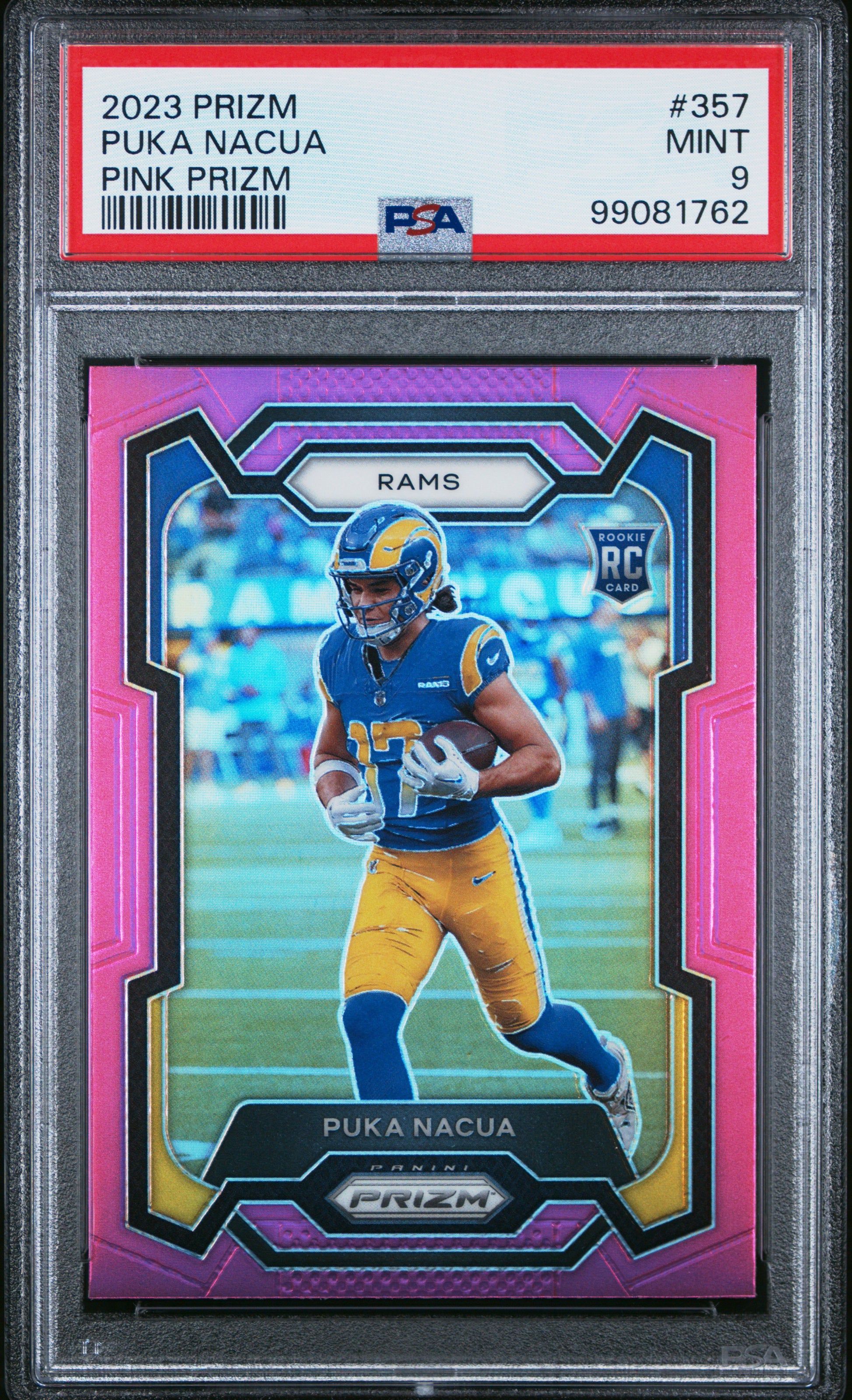 2023 PANINI PRIZM PUKA NACUA #357 PINK PRIZM PSA 9