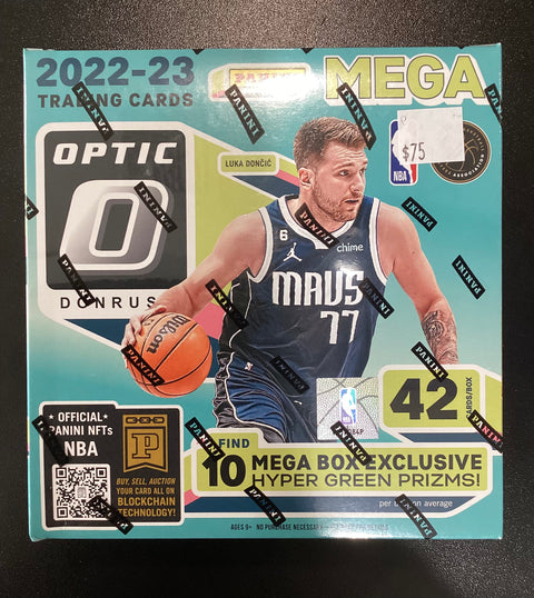2022-23 Donruss Optic Basketball Mega Box Hyper Green Prism