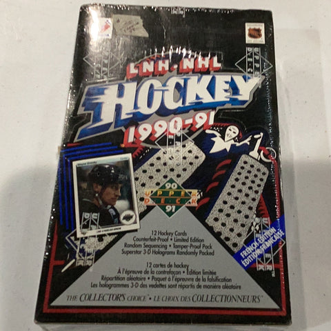1990-1991 Upper Deck Collector’s Choice NHL Hockey Hobby Box