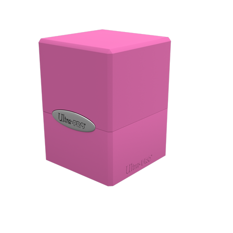 Satin Cube Deck Box Pink