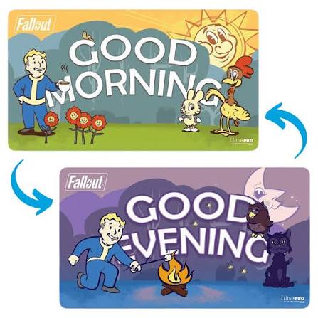 Ultra Pro Double Sided Playmat Fallout - Good Morning / Good Evening
