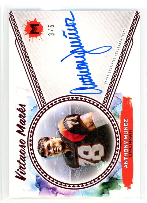 2024 Topps Motif #VM-AM Anthony Munoz Virtuoso Marks Autograph /5