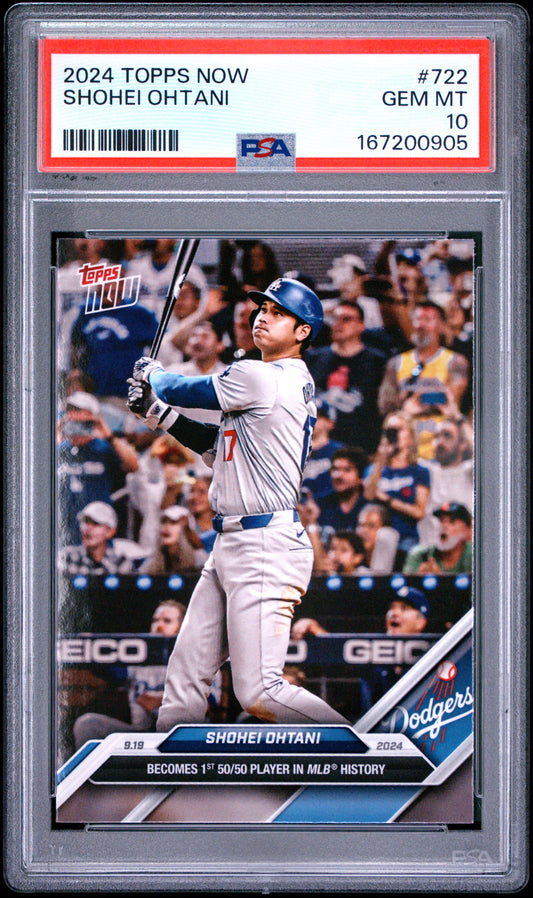 2024 TOPPS NOW SHOHEI OHTANI #722 PSA 10