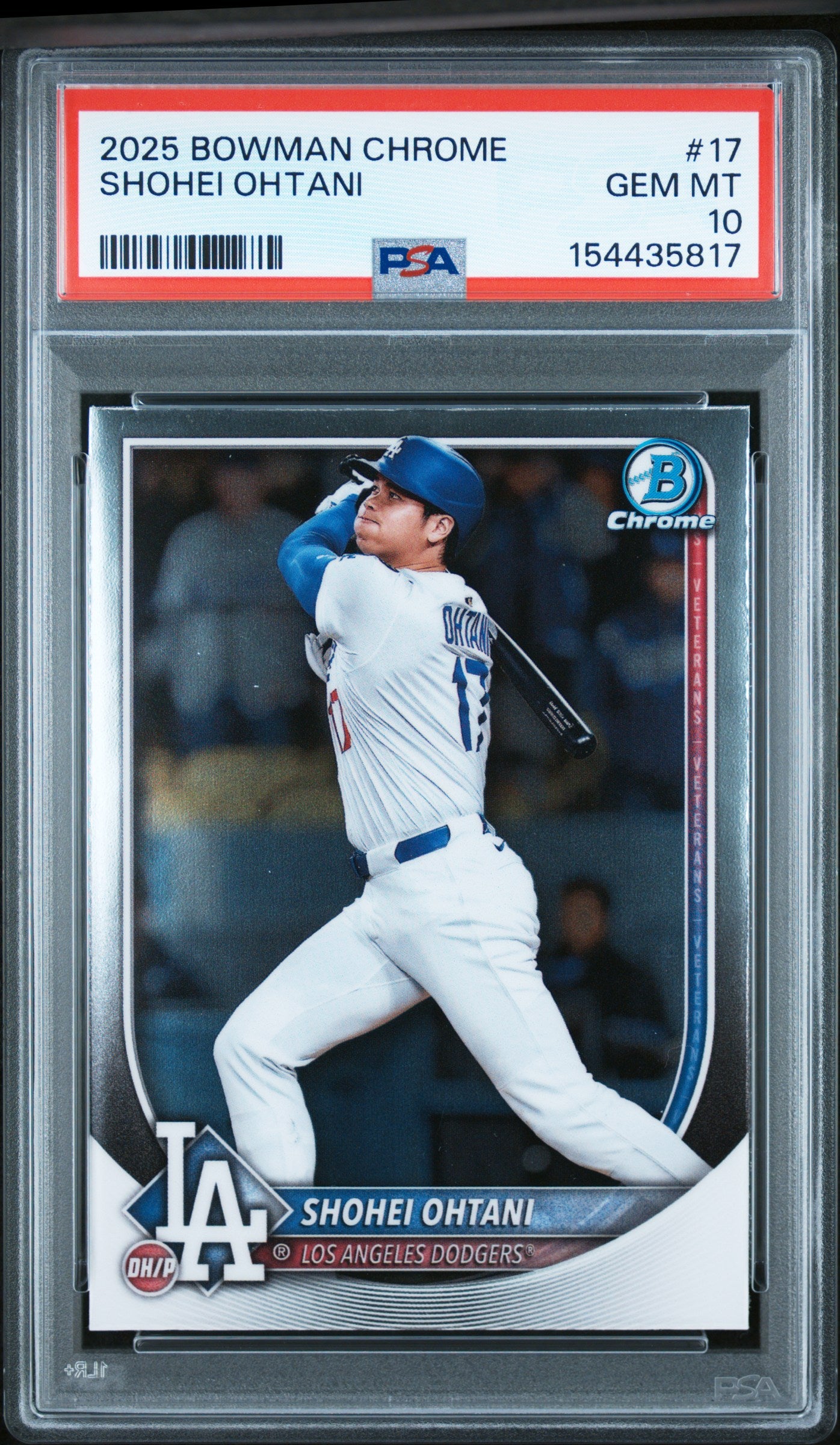 2025 BOWMAN CHROME SHOHEI OHTANI #17 PSA 10