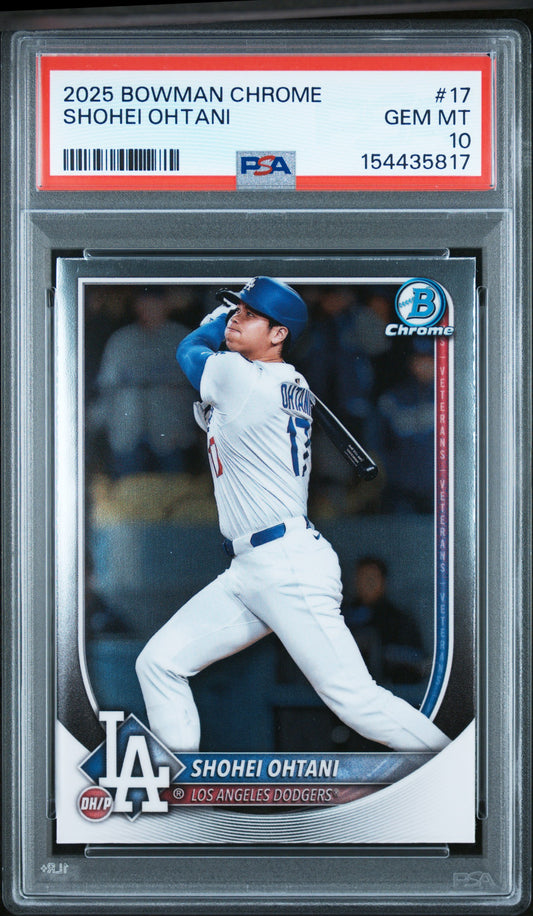 2025 BOWMAN CHROME SHOHEI OHTANI #17 PSA 10
