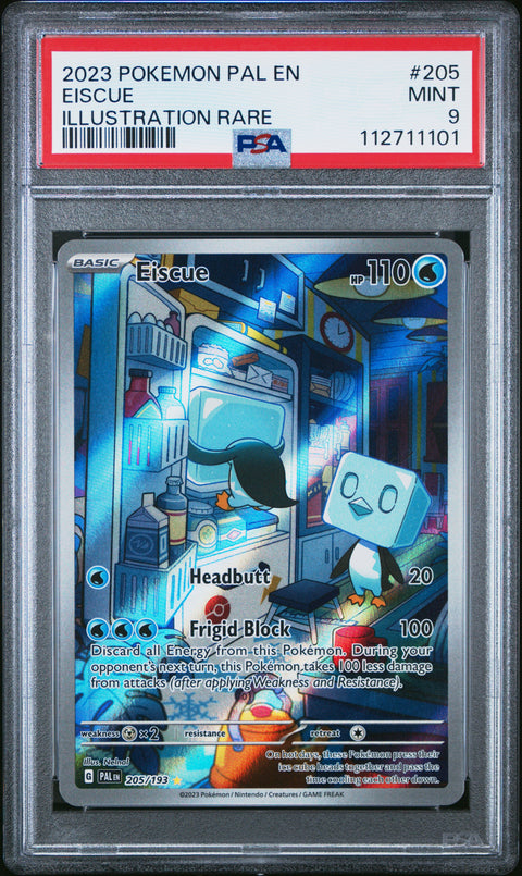 2023 POKEMON PAL EN-PALDEA EVOLVED EISCUE #205 PSA 9 - Image 2