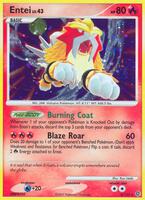 Pokemon,Secret Wonders,Entei - 4/132,Holofoil,Holo Rare,Lightly Played