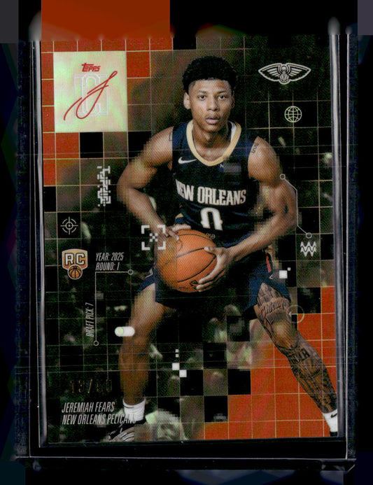 Topps 2025-26 Topps Signature Class,2025-26 Topps Signature Class,Jeremiah Fears - AF-7,After Image Orange Refractor