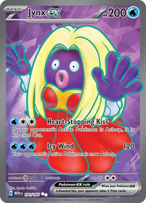 Pokemon,SV: Scarlet & Violet 151,Jynx ex - 191/165,Holofoil,Ultra Rare,Lightly Played