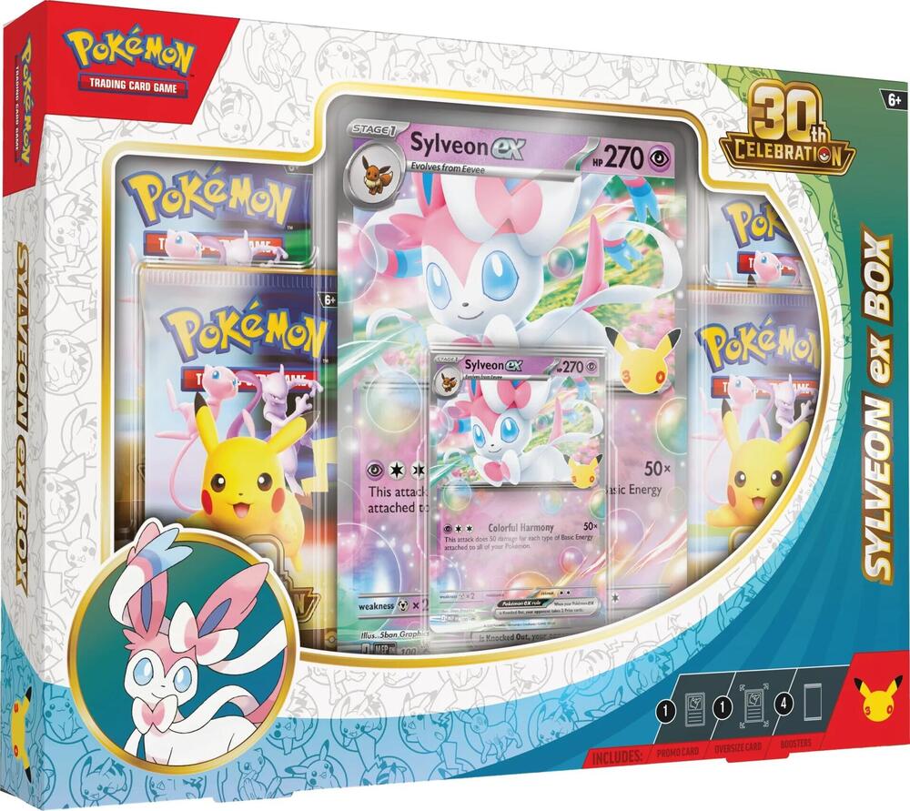 Pokémon 30th Celebration Sylveon ex Box