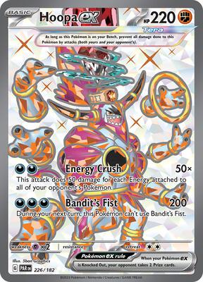 Pokemon,SV04: Paradox Rift,Hoopa ex - 226/182,Holofoil,Ultra Rare,Near Mint