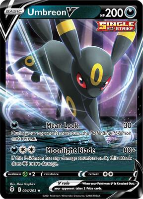 Pokemon,SWSH07: Evolving Skies,Umbreon V - 094/203,Holofoil,Ultra Rare,Lightly Played