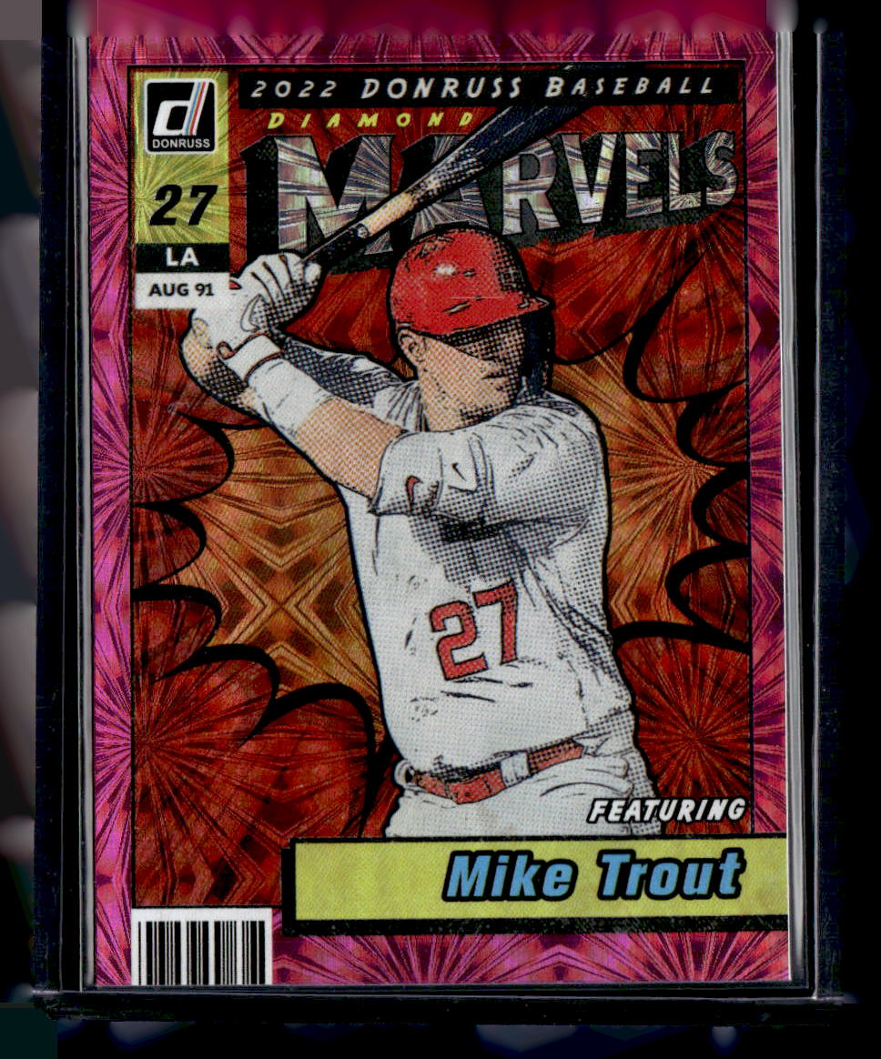 Donruss 2022 Donruss,2022 Donruss,Mike Trout - M-1,Marvels Pink Fireworks