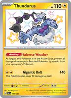 Pokemon,SV: Paldean Fates,Thundurus - 139/091,Holofoil,Shiny Rare,Near Mint