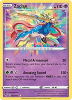 Pokemon,SWSH04: Vivid Voltage,Zacian - 082/185,Holofoil,Amazing Rare,Near Mint