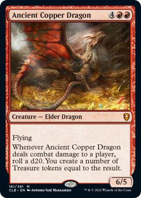 Magic: The Gathering,Commander Legends: Battle for Baldur's Gate,Ancient Copper Dragon - 161,Normal,Mythic,Near Mint