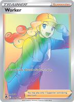 Pokemon,SWSH12: Silver Tempest,Worker (Secret) - 209/195,Holofoil,Secret Rare,Near Mint