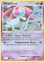 Pokemon,Mysterious Treasures,Mesprit - 14/123,Reverse Holofoil,Holo Rare,Damaged