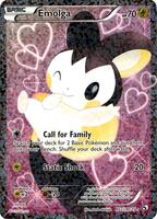 Pokemon,Legendary Treasures: Radiant Collection,Emolga (Full Art) - RC23/RC25,Holofoil,Ultra Rare,Heavily Played