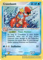 Pokemon,Dragon,Crawdaunt - 3/97,Holofoil,Holo Rare,Lightly Played