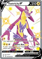 Pokemon,Shining Fates: Shiny Vault,Toxtricity V - SV112/SV122,Holofoil,Shiny Holo Rare,Near Mint