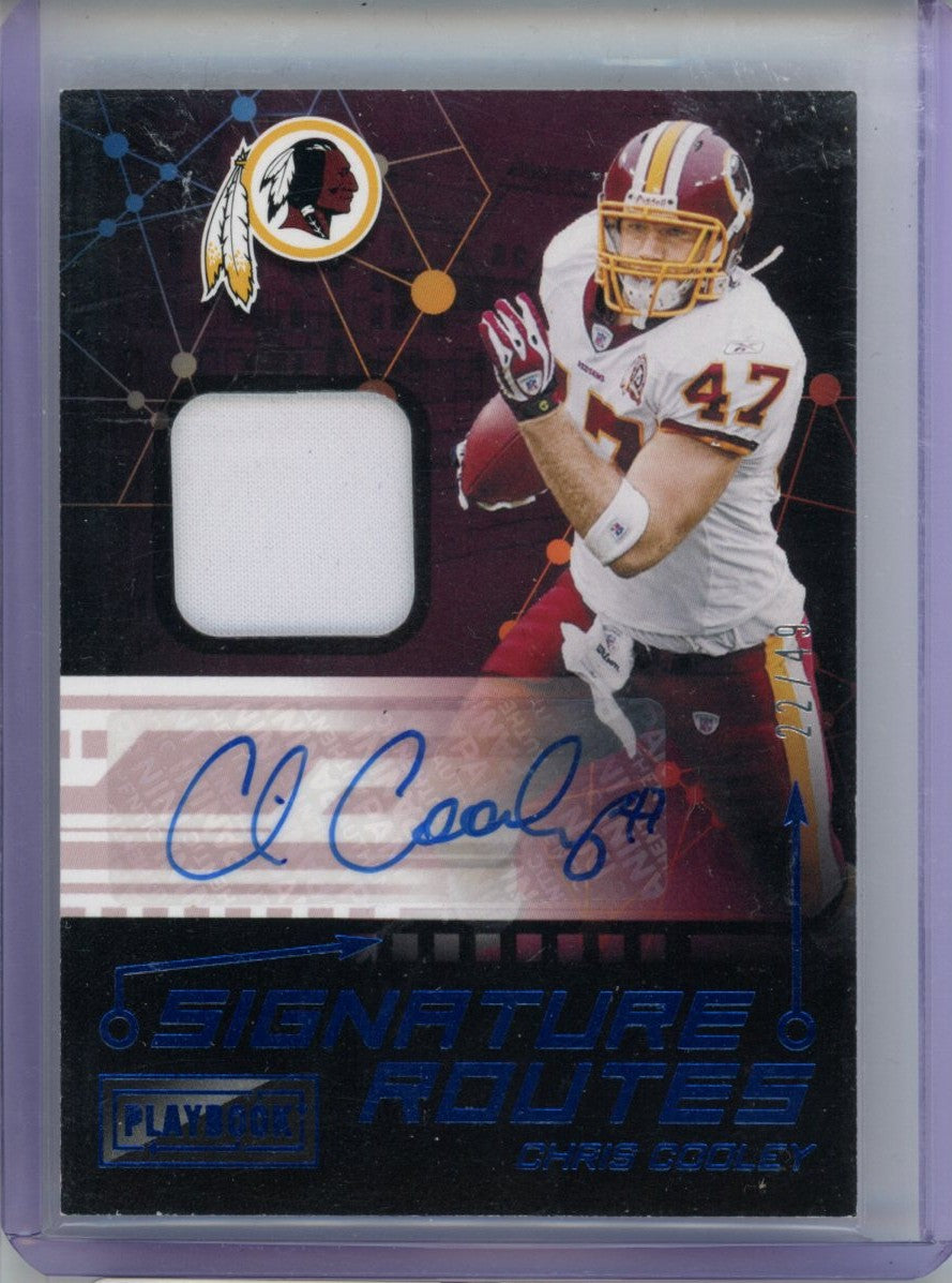 2021 Panini Signature Routes Chris Cooley,NM