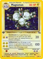 Pokemon,Fossil,Magneton (11) - 11/62,Unlimited Holofoil,Holo Rare,Lightly Played