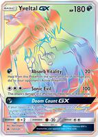 Pokemon,SM - Forbidden Light,Yveltal GX (Secret) - 137/131,Holofoil,Secret Rare,Lightly Played