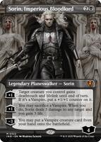 Magic: The Gathering,Innistrad Remastered,Sorin, Imperious Bloodlord (Borderless) - 322,Foil,Mythic,Near Mint