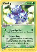 Pokemon,EX Ruby and Sapphire,Weezing - 24/109,Reverse Holofoil,Rare,Near Mint