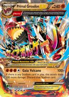 Pokemon,XY - Primal Clash,Primal Groudon EX (Omega) - 86/160,Holofoil,Ultra Rare,Lightly Played