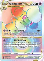 Pokemon,SWSH09: Brilliant Stars,Whimsicott VSTAR (Secret) - 175/172,Holofoil,Secret Rare,Near Mint