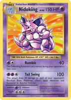 Pokemon,XY - Evolutions,Nidoking - 45/108,Reverse Holofoil,Holo Rare,Near Mint