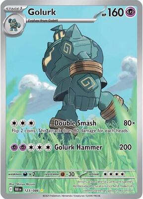 Pokemon,SV: Black Bolt,Golurk - 123/086,Holofoil,Illustration Rare,Near Mint