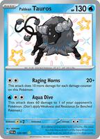 Pokemon,SV: Paldean Fates,Paldean Tauros - 120/091,Holofoil,Shiny Rare,Near Mint