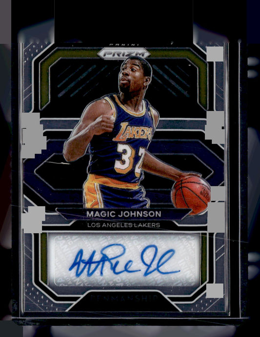 Prizm 2020-21 Panini Prizm,2020-21 Panini Prizm,Magic Johnson - PE-MAG,Penmanship