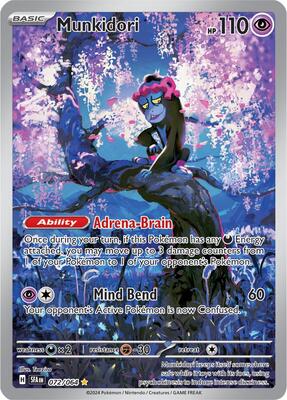 Pokemon,SV: Shrouded Fable,Munkidori - 072/064,Holofoil,Illustration Rare,Near Mint