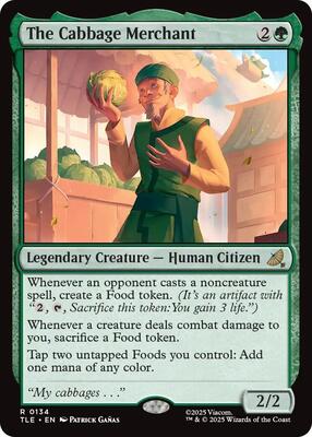 Magic: The Gathering,Avatar: The Last Airbender: Eternal-Legal,The Cabbage Merchant - 134,Foil,Rare,Near Mint