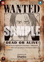 One Piece Card Game,Emperors in the New World,Shanks (004) (Wanted Poster) - OP09-004,Foil,Super Rare,Near Mint