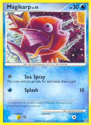 Pokemon,Stormfront,Magikarp - 65/100,Reverse Holofoil,Common,Moderately Played
