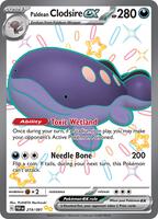 Pokemon,SV: Paldean Fates,Paldean Clodsire ex - 219/091,Holofoil,Shiny Ultra Rare,Near Mint