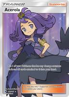 Pokemon,SM - Burning Shadows,Acerola (Full Art) - 142/147,Holofoil,Ultra Rare,Lightly Played