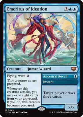 Magic: The Gathering,Secrets of Strixhaven,Emeritus of Ideation - 45,Foil,Mythic,Near Mint