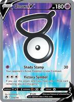 Pokemon,SWSH12: Silver Tempest,Unown V (Full Art) - 176/195,Holofoil,Ultra Rare,Near Mint