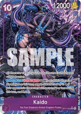 One Piece Card Game,The World's Strongest Warriors,Kaido (063) (Alternate Art) - OP17-063,Foil,Super Rare,Near Mint