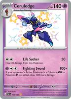 Pokemon,SV: Paldean Fates,Ceruledge - 162/091,Holofoil,Shiny Rare,Near Mint